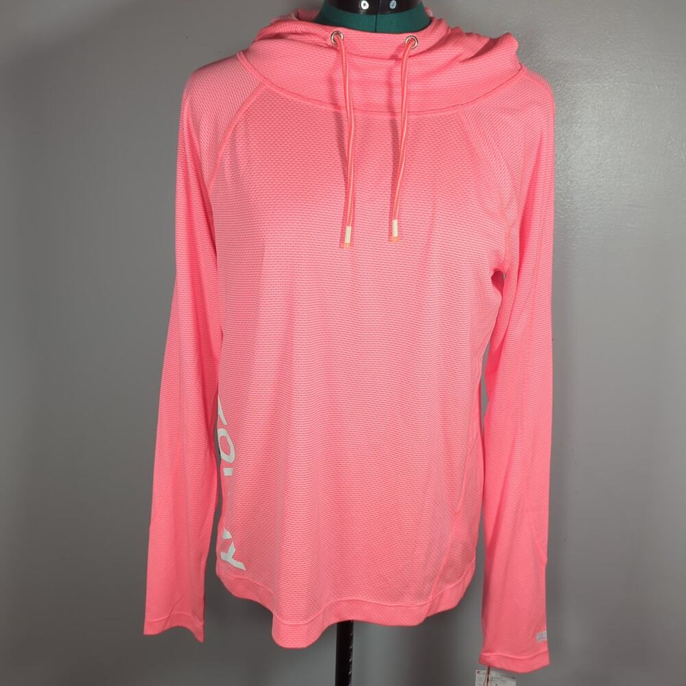 Tommy Hilfiger Sport Neon Pink Activewear Hoodie Pullover NWT Medium
